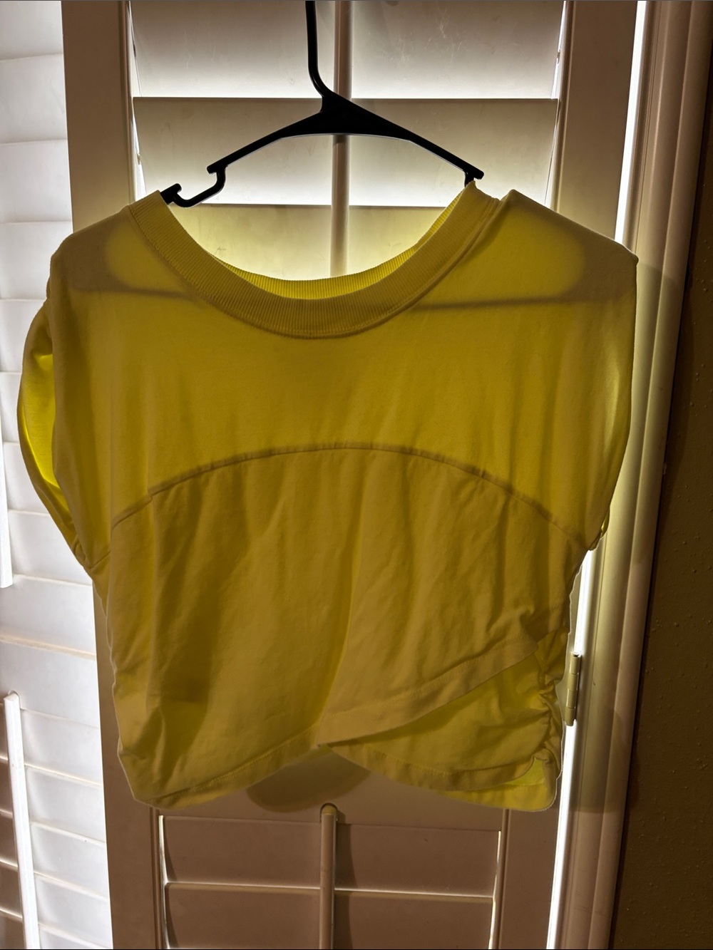 FP Movement by Free People Neon Yellow Cropped Tee